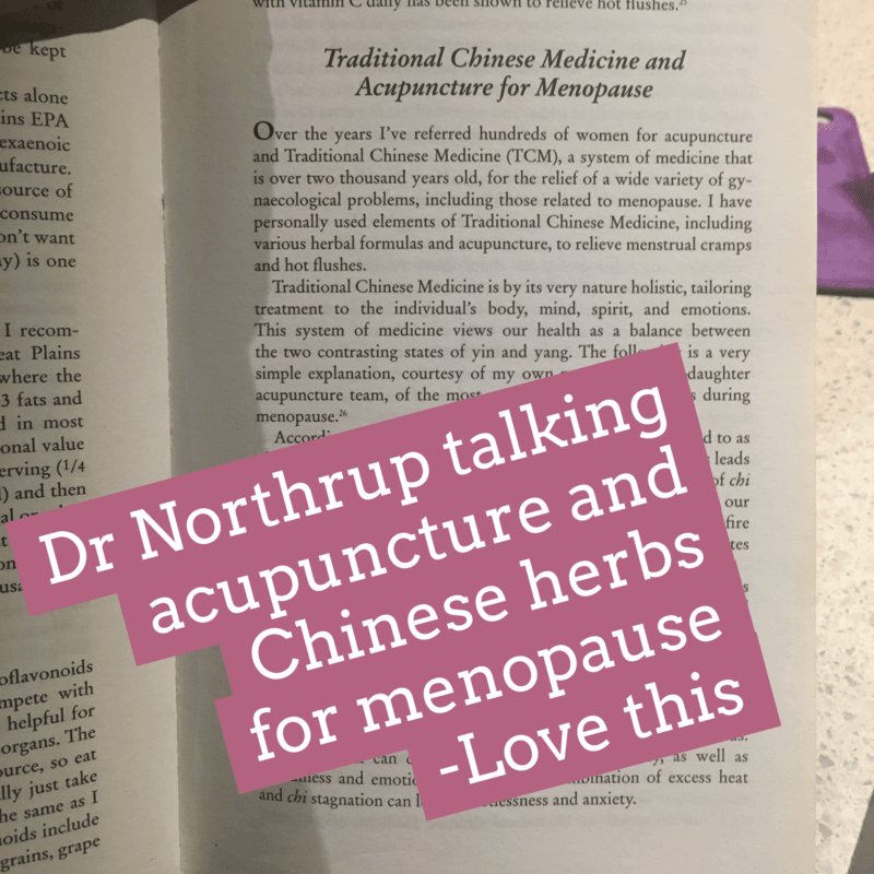 Recommending Acupuncture and Chinese herbs for Menopause Recommending Acupuncture and Chinese herbs for Menopause